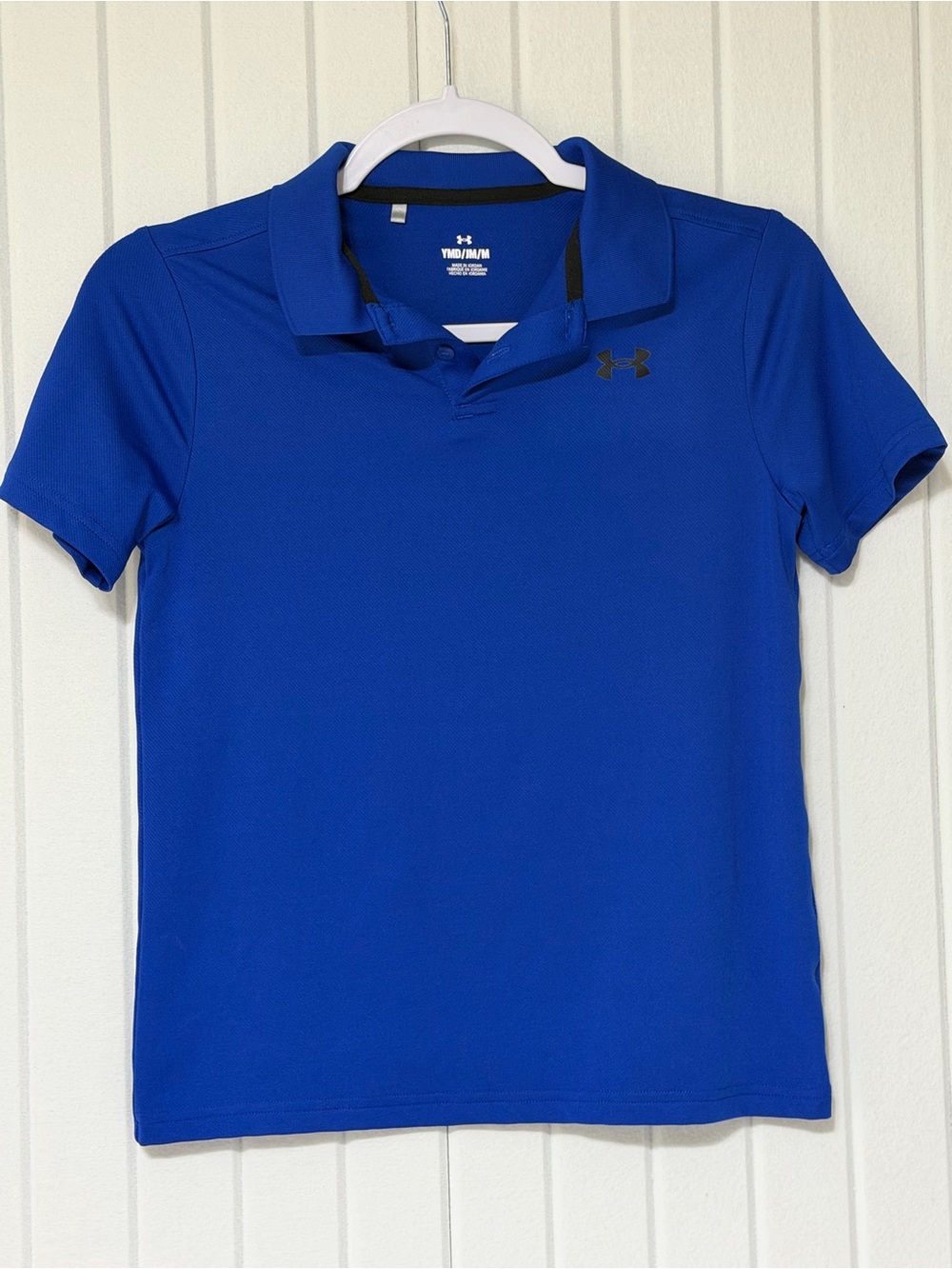 Under Armour Boys Royal Blue Polo